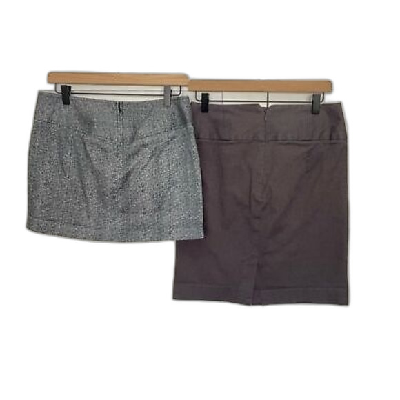 TWO Business Professional Skirts Grey Size 6 & 8 pencil Express Banana - Picture 2 of 4
